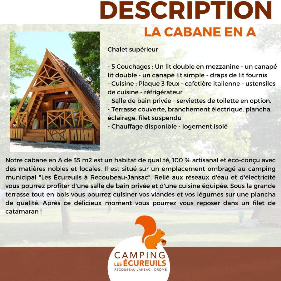 Habitat Createur - Hebergements Insolites Au Camping Municipal "Les Ecureuils" Recoubeau-Jansac Exterior foto